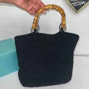 Macrame Purse Black